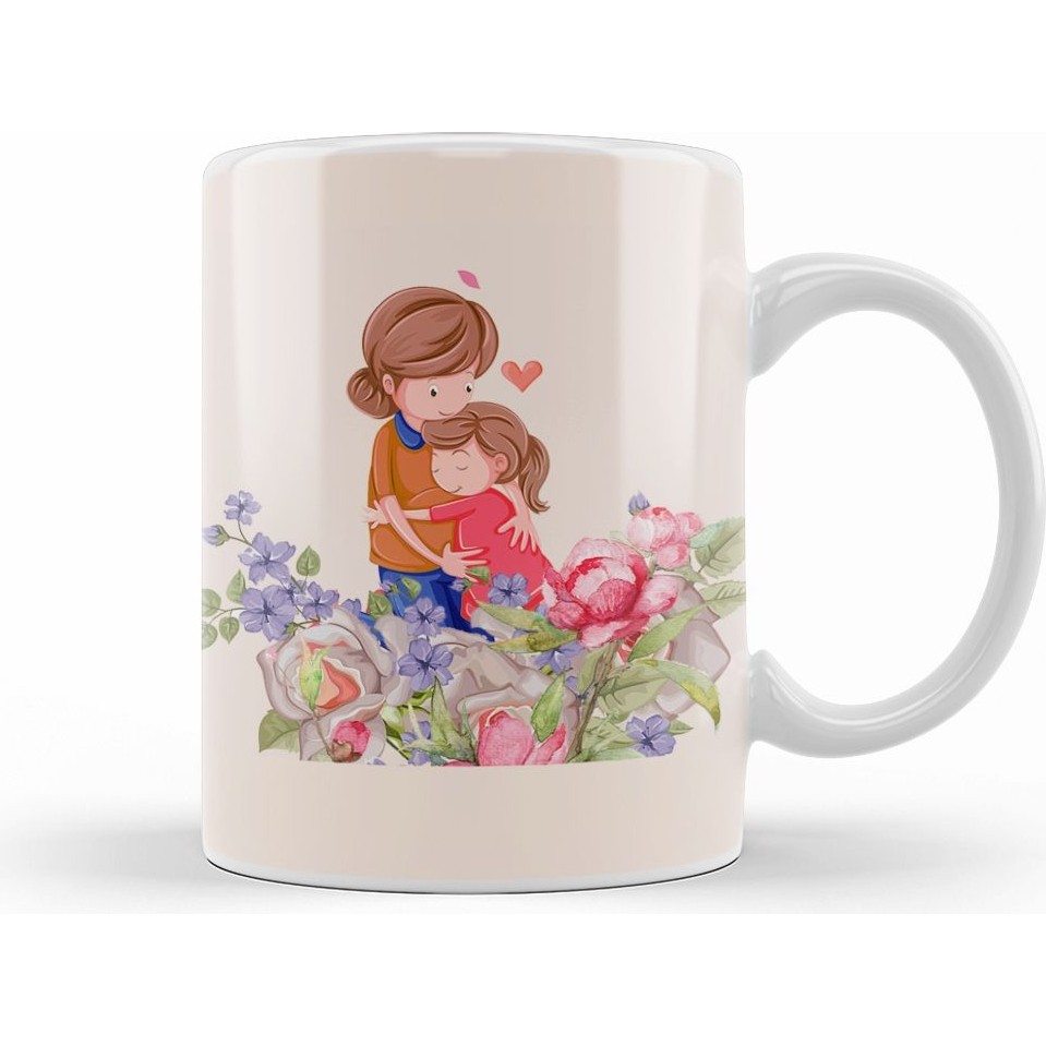 Humuts Anneler Günü Annelere Hediye 030 Kupa Bardak Porselen - 1 Adet - Beyaz - 330 ml Fincan / Bardak / Kahve Takımı Fiyatı