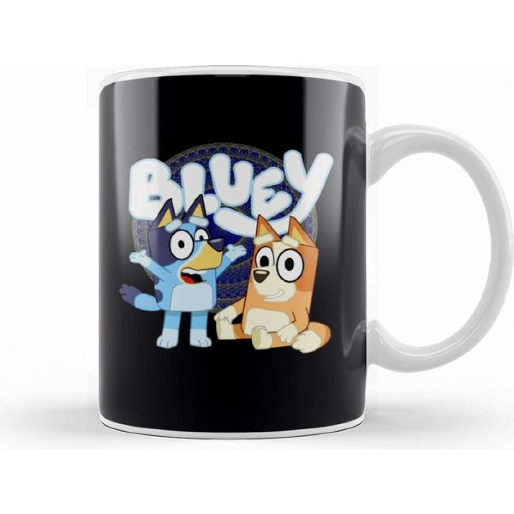 Humuts Bluey And Bingo 02 Kupa Bardak Porselen - 1 Adet - Beyaz - 330 ml Fincan / Bardak / Kahve Takımı Fiyatı