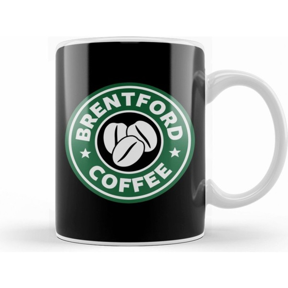 Humuts Brentford Coffee Starbucks Kupa Bardak Porselen - 1 Adet - Beyaz - 330 ml Fincan / Bardak / Kahve Takımı Fiyatı