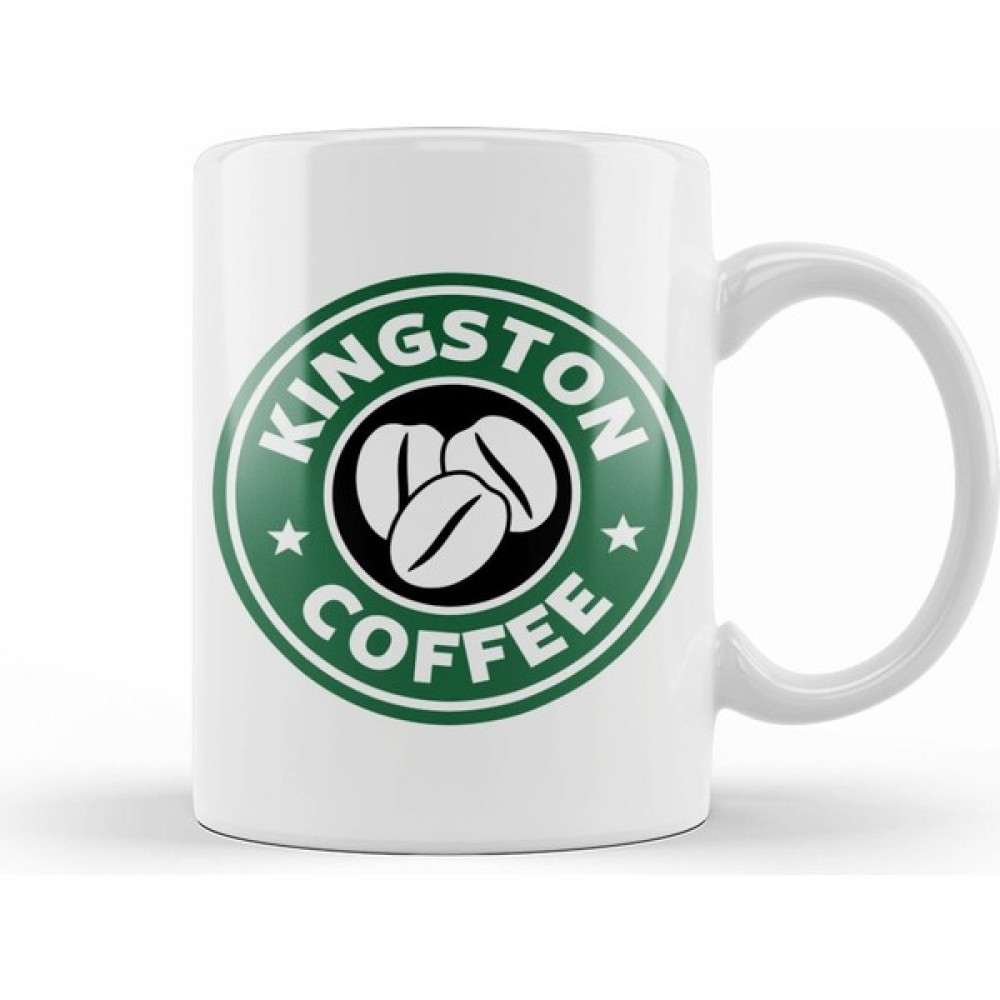 Humuts Kingston Coffee Starbucks Kupa Bardak Porselen - 1 Adet - Beyaz - 330 ml Fincan / Bardak / Kahve Takımı Fiyatı