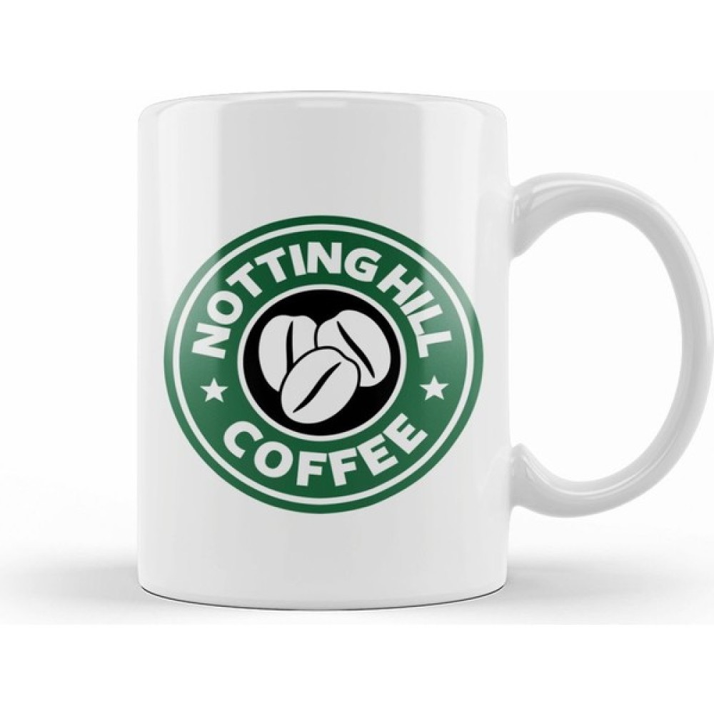 Humuts Notting Hill Coffee Starbucks Kupa Bardak Porselen - 1 Adet - Beyaz - 330 ml Fincan / Bardak / Kahve Takımı Fiyatı