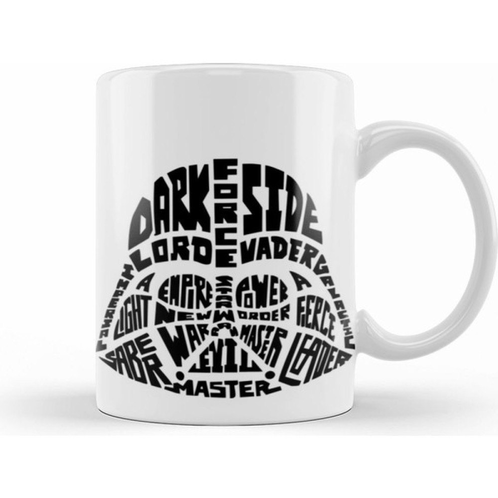 Humuts Star Wars Typography Kupa Bardak Porselen - 1 Adet - Beyaz - 330 ml Fincan / Bardak / Kahve Takımı Fiyatı