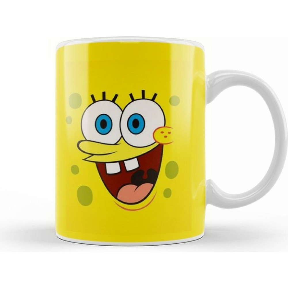 Humuts Sünger Bob Sponge Bob 015 Kupa Bardak Porselen - 1 Adet - Beyaz - 330 ml Fincan / Bardak / Kahve Takımı Fiyatı