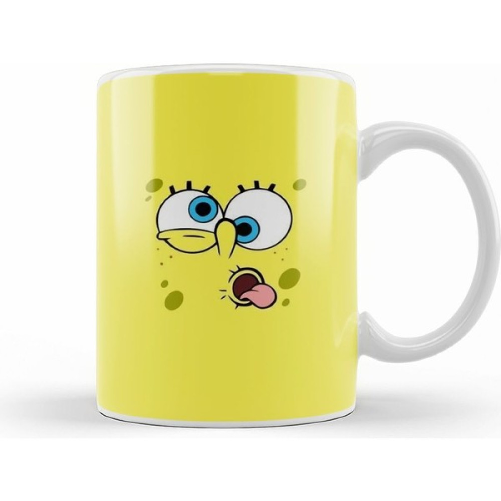 Humuts Sünger Bob Sponge Bob 03 Kupa Bardak Porselen - 1 Adet - Beyaz - 330 ml Fincan / Bardak / Kahve Takımı Fiyatı