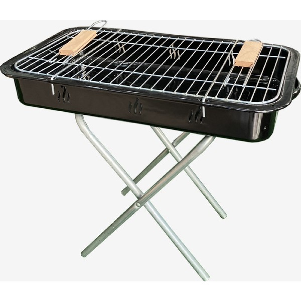 Hun Barbekü Seyyar Ayaklı Siyah Mangal 50 cm Bahçe Mangalı & Barbekü Fiyatı