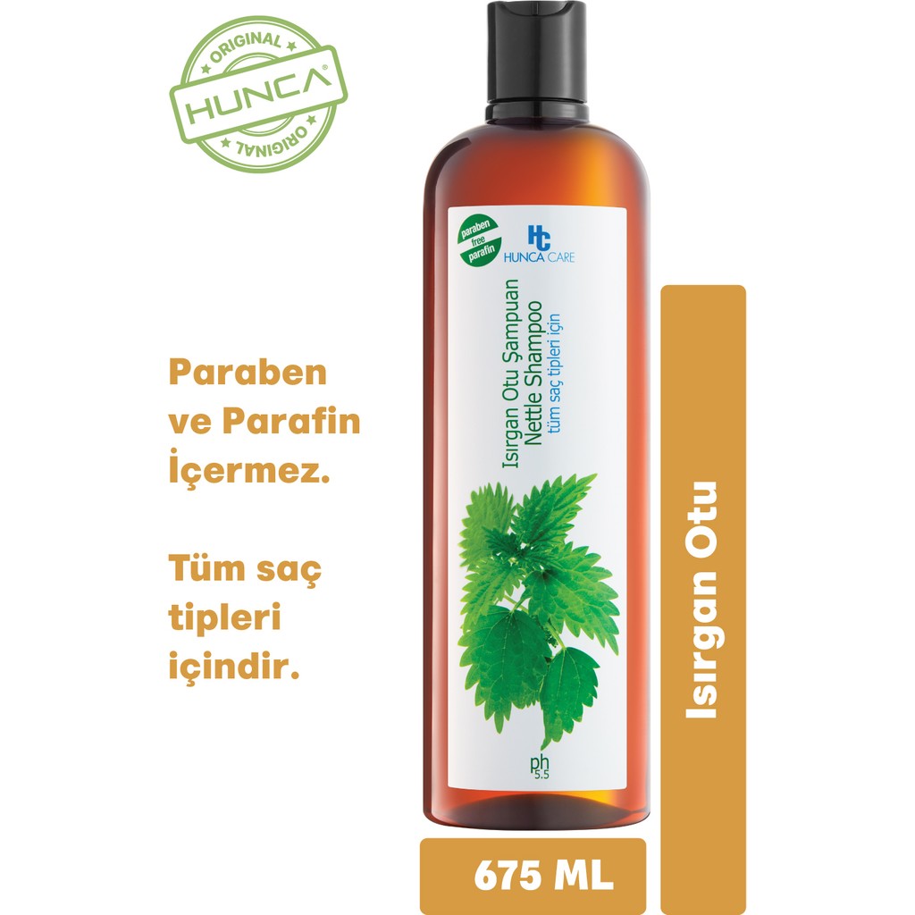 Hunca Care 675 ml Isırgan Otu Şampuan Paraben İçermeyen Doğal İçerik ile Saç Dökülmesine Karşı Şampuan ve Saç Kremi Fiyatı