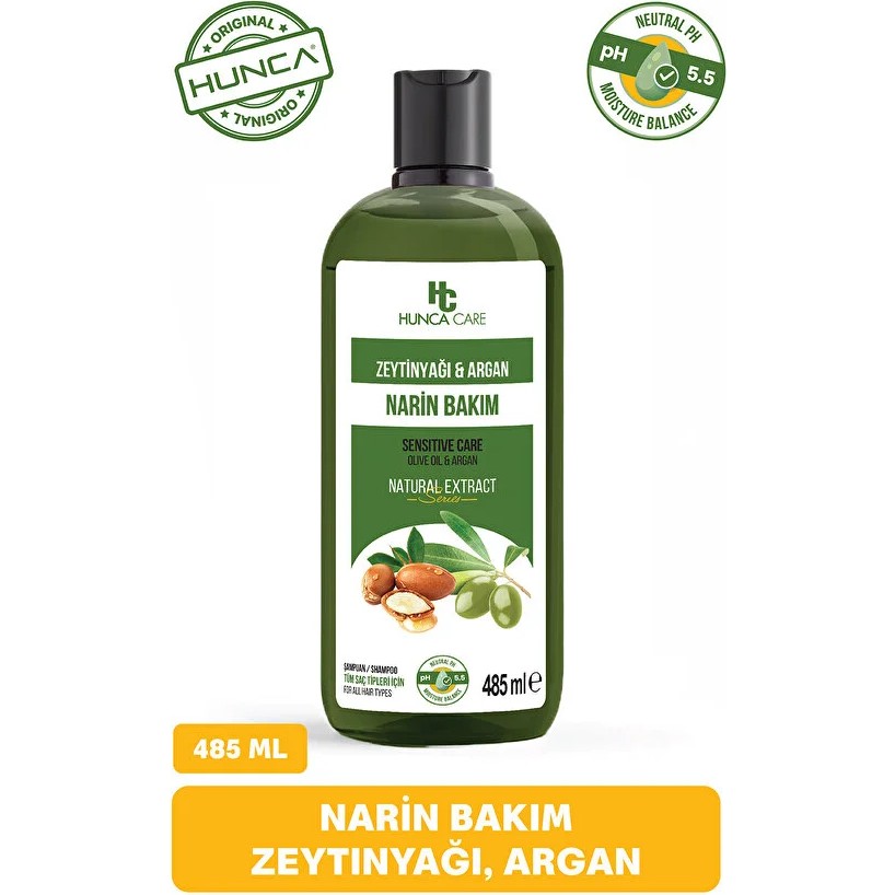 Hunca Care Argan ve Zeytinyağlı Şampuan Dökülme Karşıtı Besleyici ve Onarıcı 485 ml Şampuan ve Saç Kremi Fiyatı