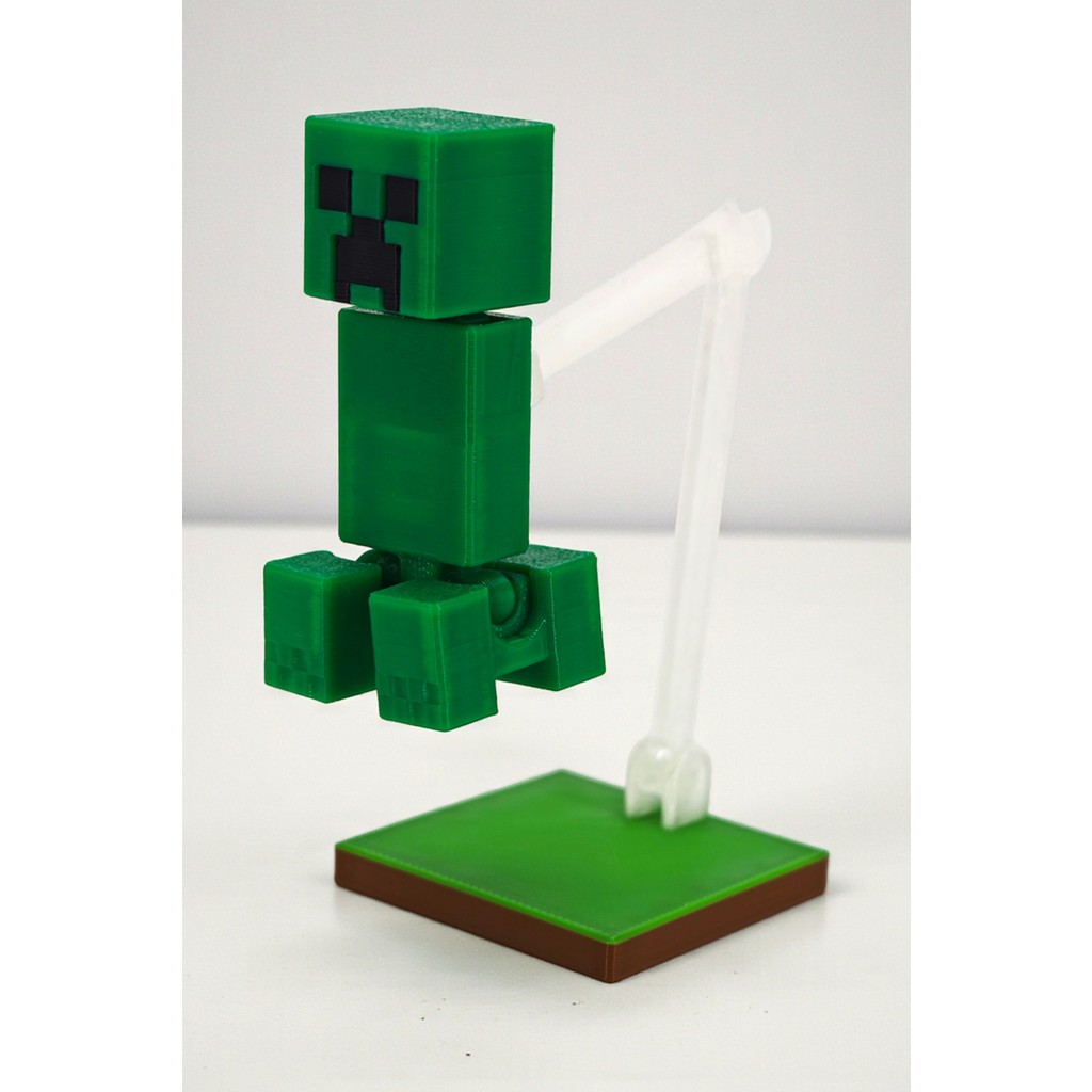 Hunga Minecraft - Creeper Oynar Eklemli Figür - Özel Sergileme Standlı Aksiyon Figürleri Fiyatı