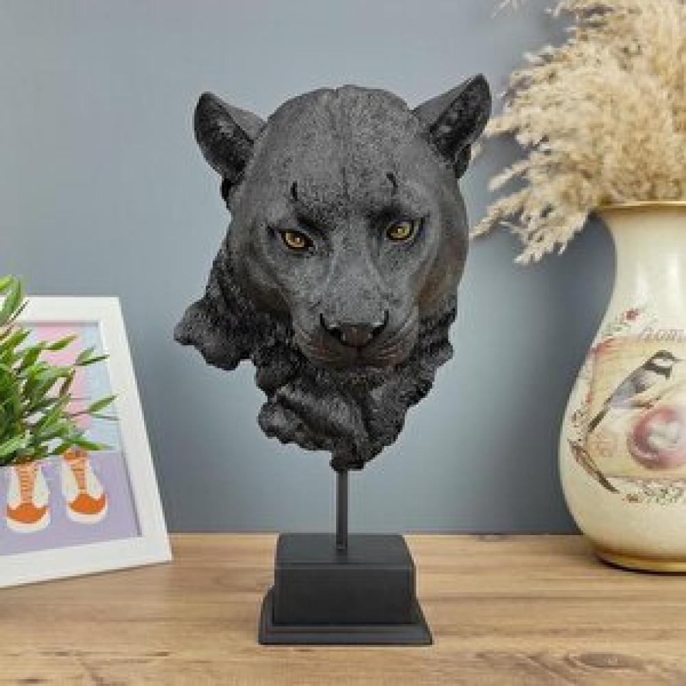 Hunga Puma Kafası Standlı Biblo Biblo Fiyatı