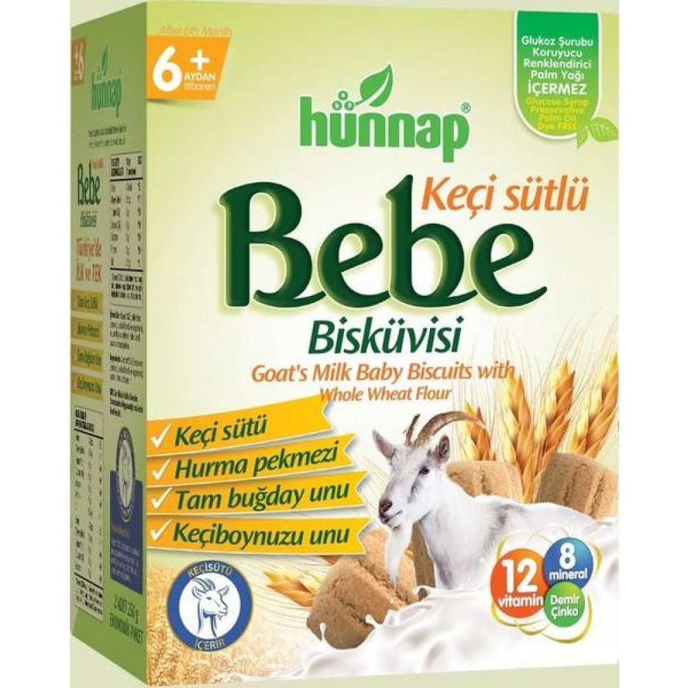Hünnap Keçi Sütlü Bebe Bisküvisi 400 gr Bebek Beslenme Gereçleri Fiyatı