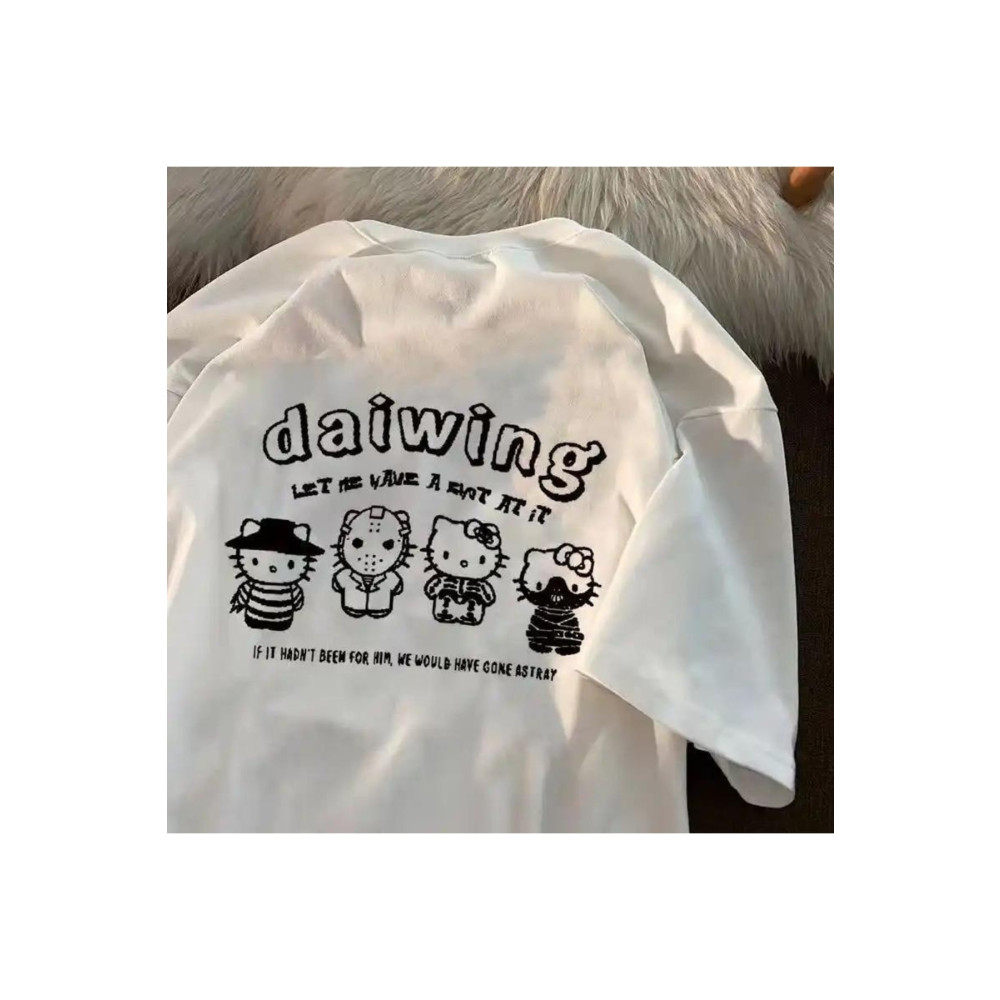 Hunors Sportswear & Company Sanrio Hello Kitty Beyaz T-shirt XL Beden Bayan T-shirt Fiyatı