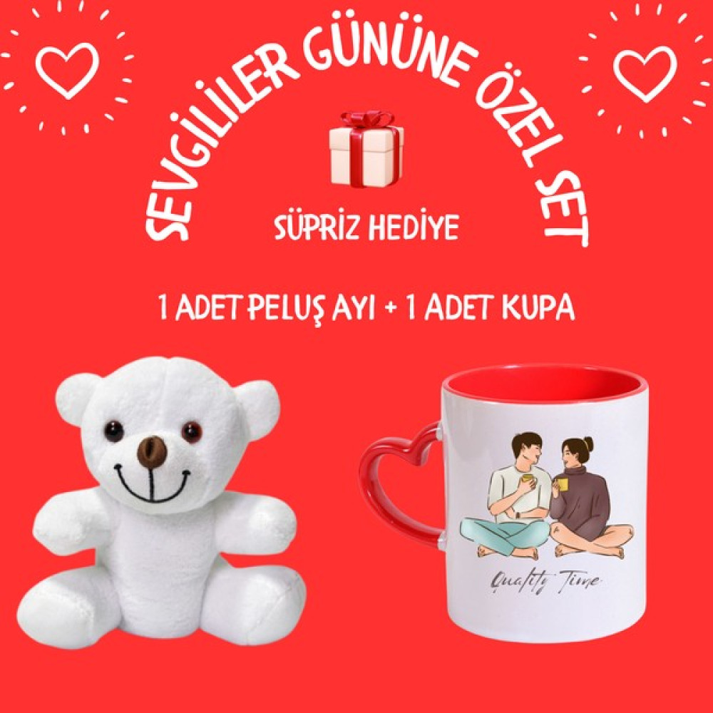 Hunters Sevgililer Gününe Özel Set MT38 - BEYAZ PELUŞ AYI Altın, Takı & Aksesuar Fiyatı