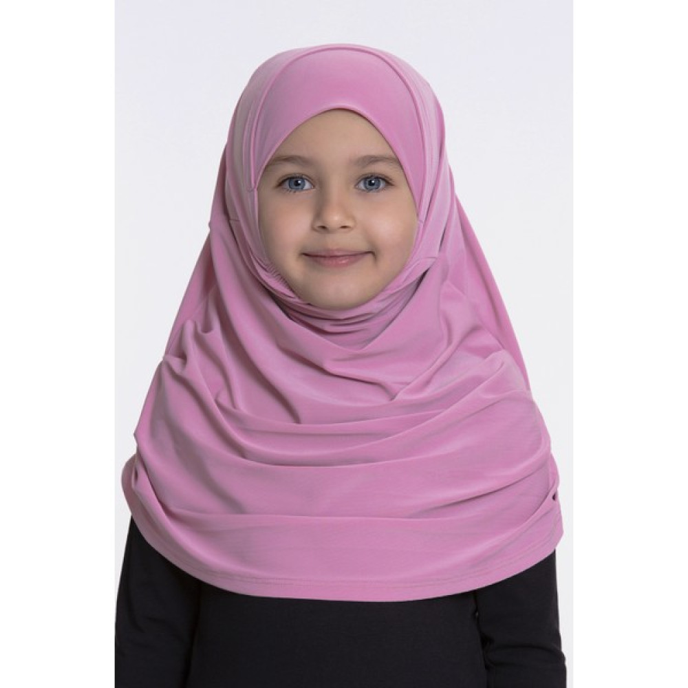 Hürrem Bone Pembe Pratik Hazır Geçmeli Çocuk Tesettür Bone Sandy Kumaş Kendinden Boneli 78_04 Eşarp Fiyatı