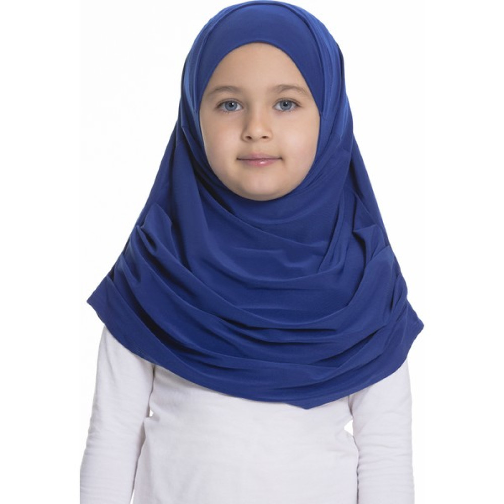 Hürrem Bone Saks Mavisi Pratik Hazır Geçmeli Çocuk Tesettür Bone Sandy Kumaş Kendinden Boneli 78_24 Eşarp Fiyatı