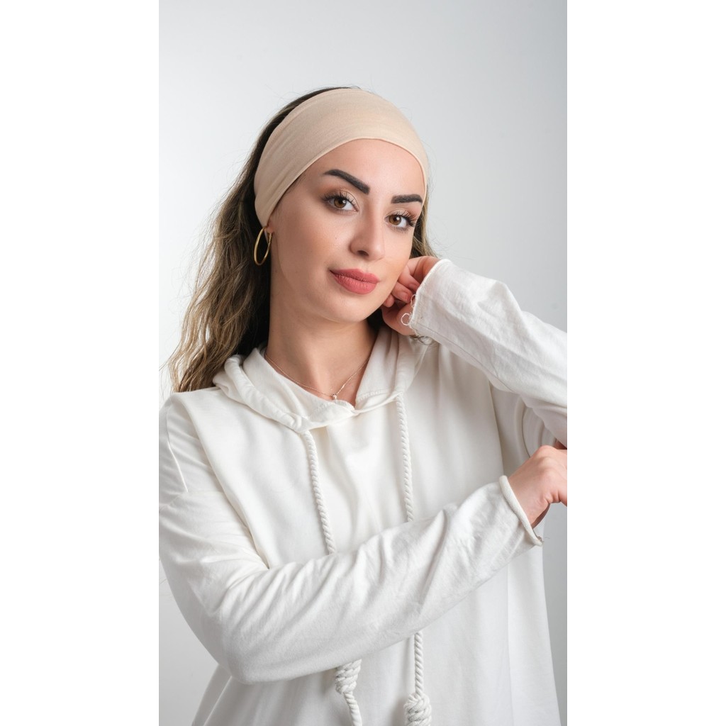 Hürrem Bone Sütlü Kahve Bandana Saç Bandı Viskon Düz 3012_26 Toka, Taç & Saç Bandı Fiyatı