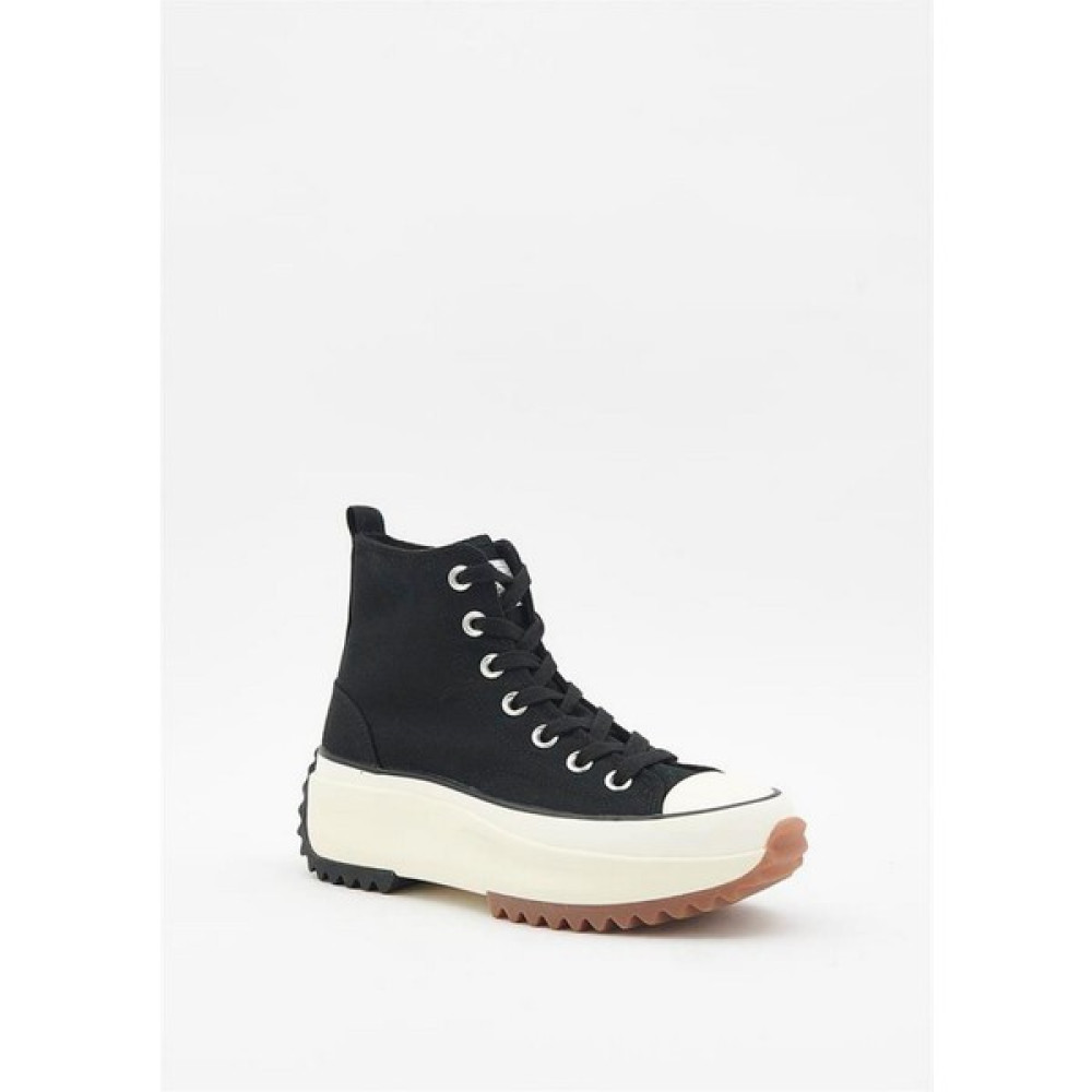 Hush Puppies Kalın Taban Hi Bilekli Kadın 033Z100936 Siyah Keten Spor Ayakkabı V2 Spor Ayakkabı Fiyatı