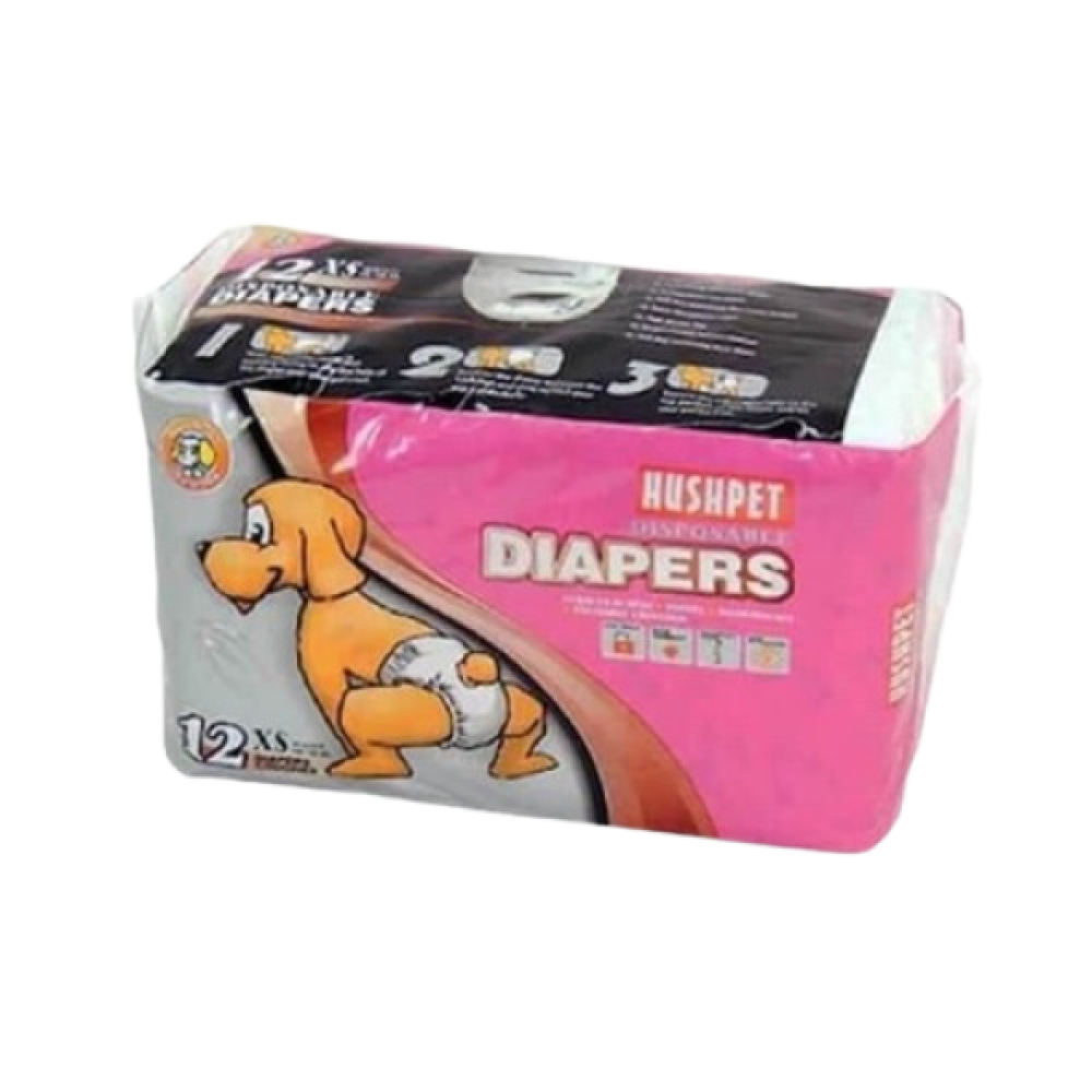 Hushpet Diapers Köpek Çiş Pedi 12'Li Xsmall Evcil Hayvan Ürünleri Fiyatı