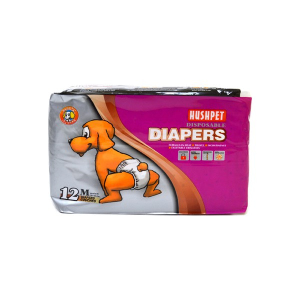 Hushpet Köpek Alt Tuvalet Bezi 12 Adet M Hush Pet Diapers Medium 12'li Köpek Bezi Evcil Hayvan Ürünleri Fiyatı