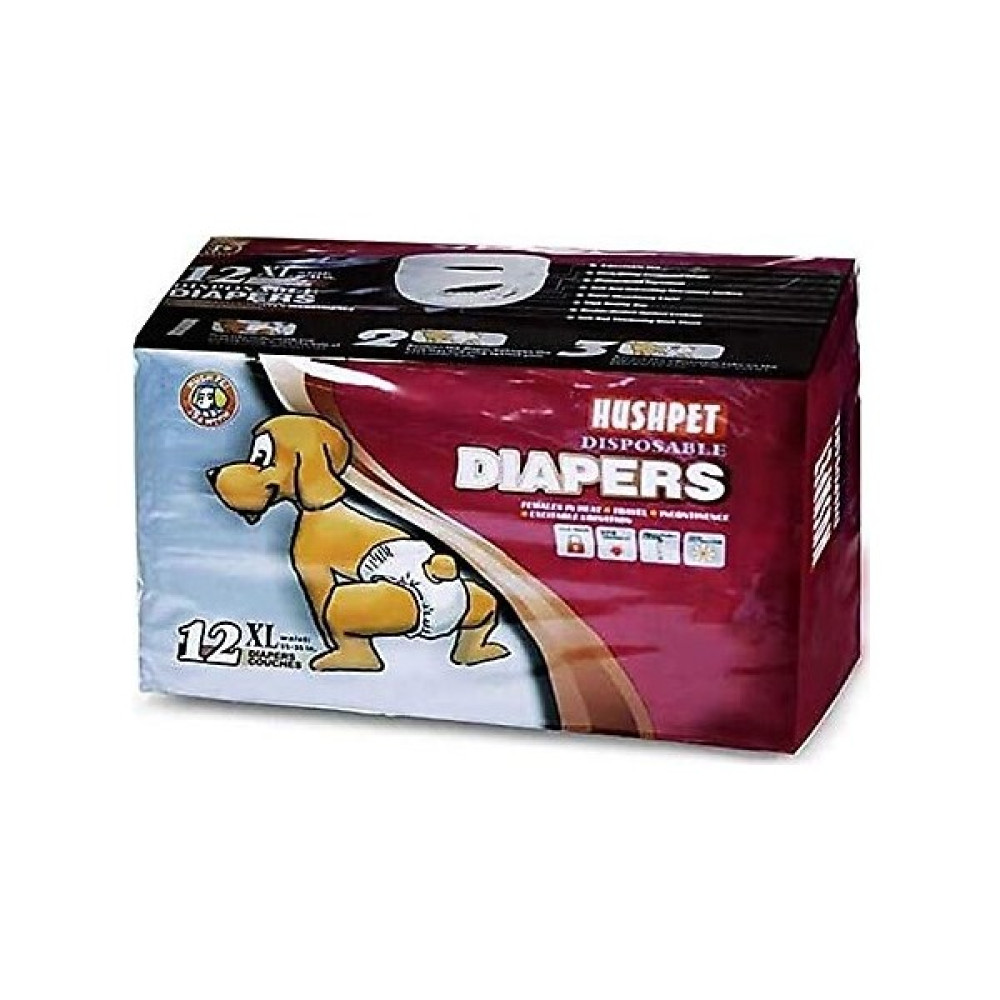 Hushpet Köpek Alt Tuvalet Bezi 12 Adet Xl Hush Pet Diapers x Large 12'li Köpek Bezi Evcil Hayvan Ürünleri Fiyatı