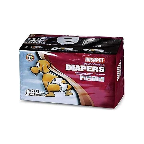 Hushpet Köpek Alt Tuvalet Bezi 12 Adet Xl Hush Pet Diapers x Large 12'li Köpek Bezi Evcil Hayvan Ürünleri Fiyatı