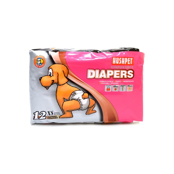 Hushpet Köpek Alt Tuvalet Bezi 12 Adet Xs Hushpet Diapers x Small 12'li Köpek Bezi Evcil Hayvan Ürünleri Fiyatı