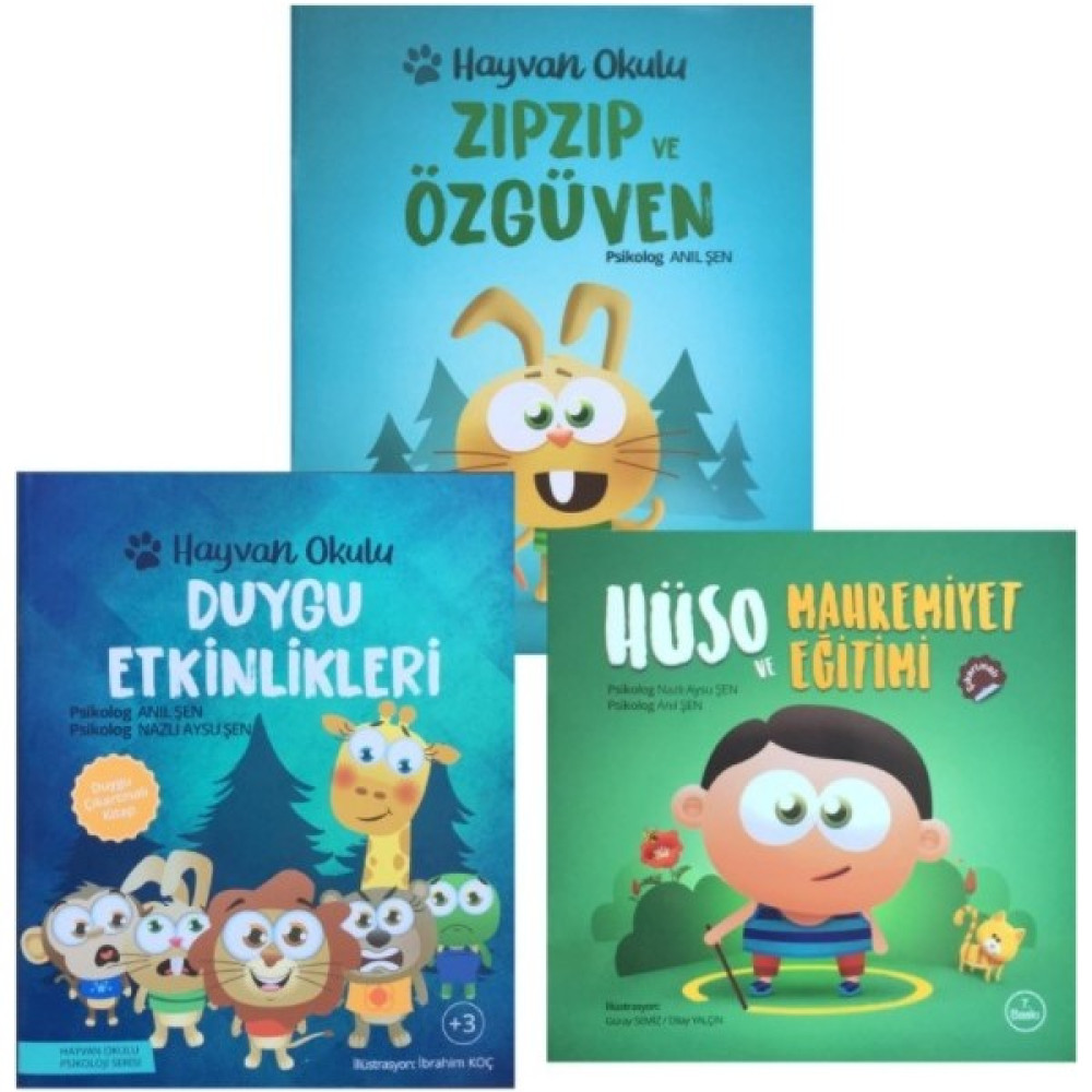 Hüso ve Mahremiyet Eğitimi Zıpzıp ve Özgüven Duygu Etkinlikleri Üçlü Kitap Seti Kişisel Gelişim ve Psikoloji Fiyatı