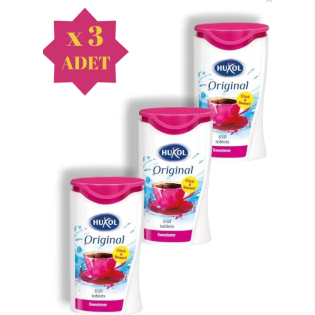 Huxol Tablet Tatlandırıcı 650 Adet 39 gr x 3lü Fırsat Paket Diğer Fiyatı
