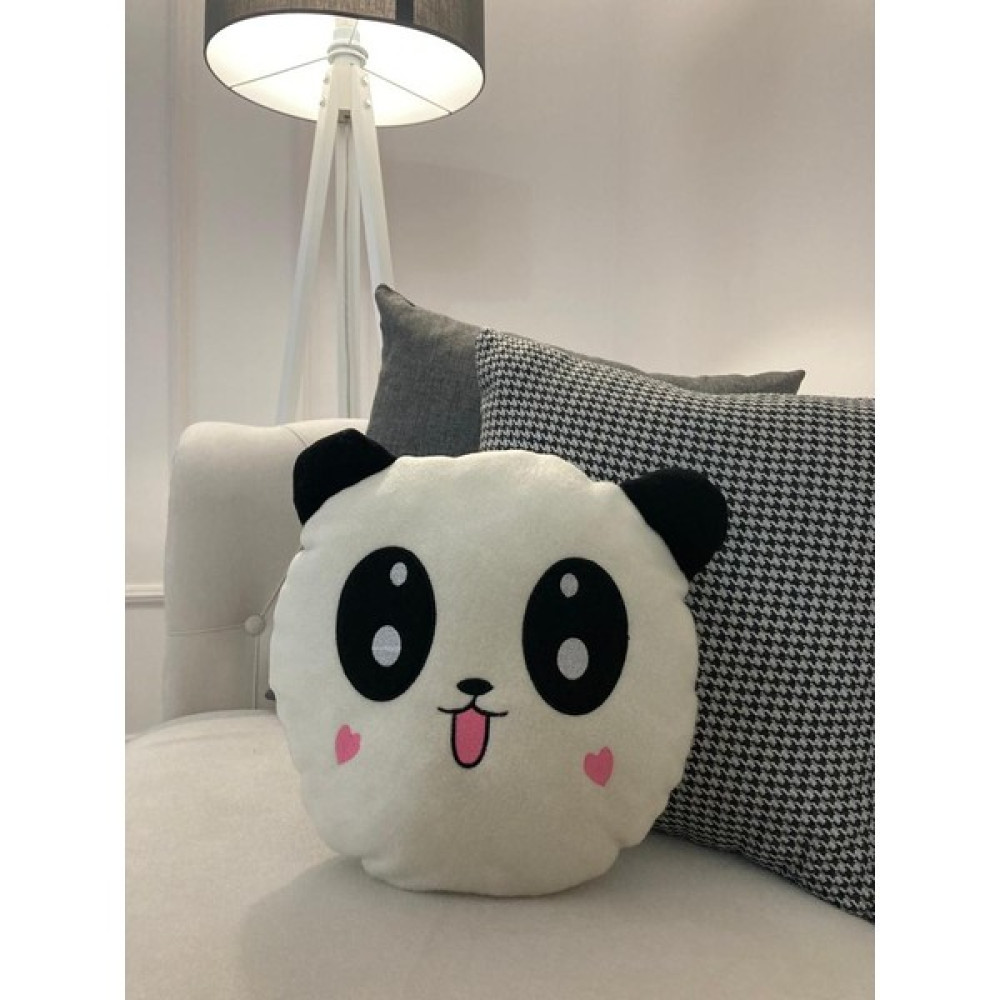 HV Concept Sevimli Panda Kalp Yanaklı Hediyelik Peluş Kırlent / Mobilya Yastığı Fiyatı