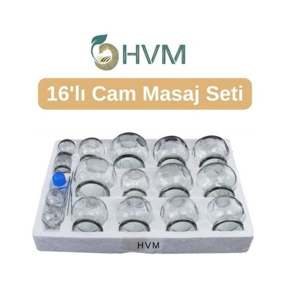 HVM Cam Masaj Kupa Seti 16'lı Masaj Cihazları Fiyatı