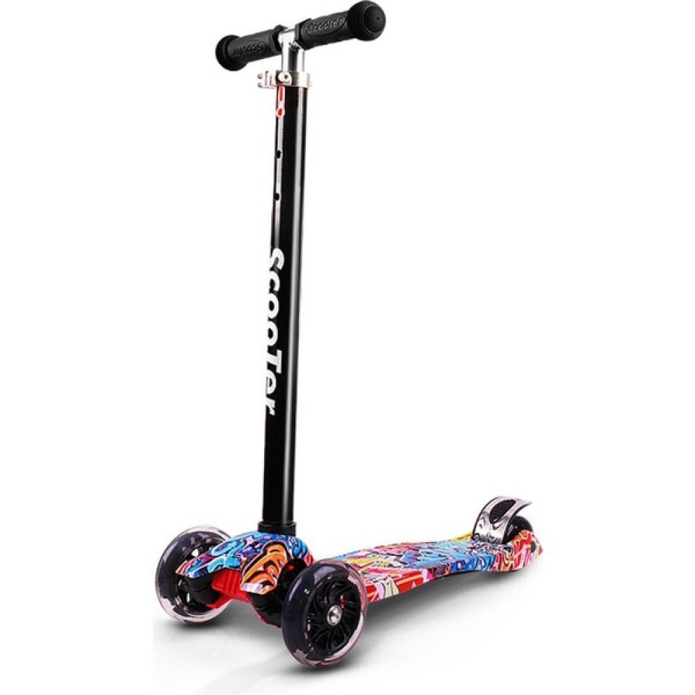 Hw Scooter Çocuklar Için Katlanabilir 3 Tekerlekli Scooter (Yurt Dışından) - Beyaz - Siyah Açık Hava, Deniz ve Spor Oyuncakları Fiyatı