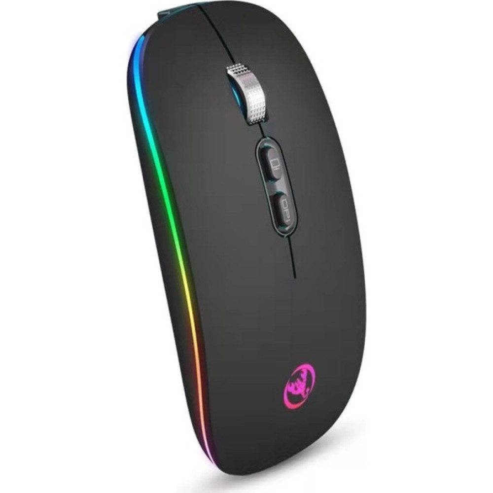 Hxsj M103FG 1600DPI Ayarlanabilir 2.4g + Bluetooth Rgb Işıklı Kablosuz Fare (Yurt Dışından) - Siyah Klavye - Mouse Fiyatı