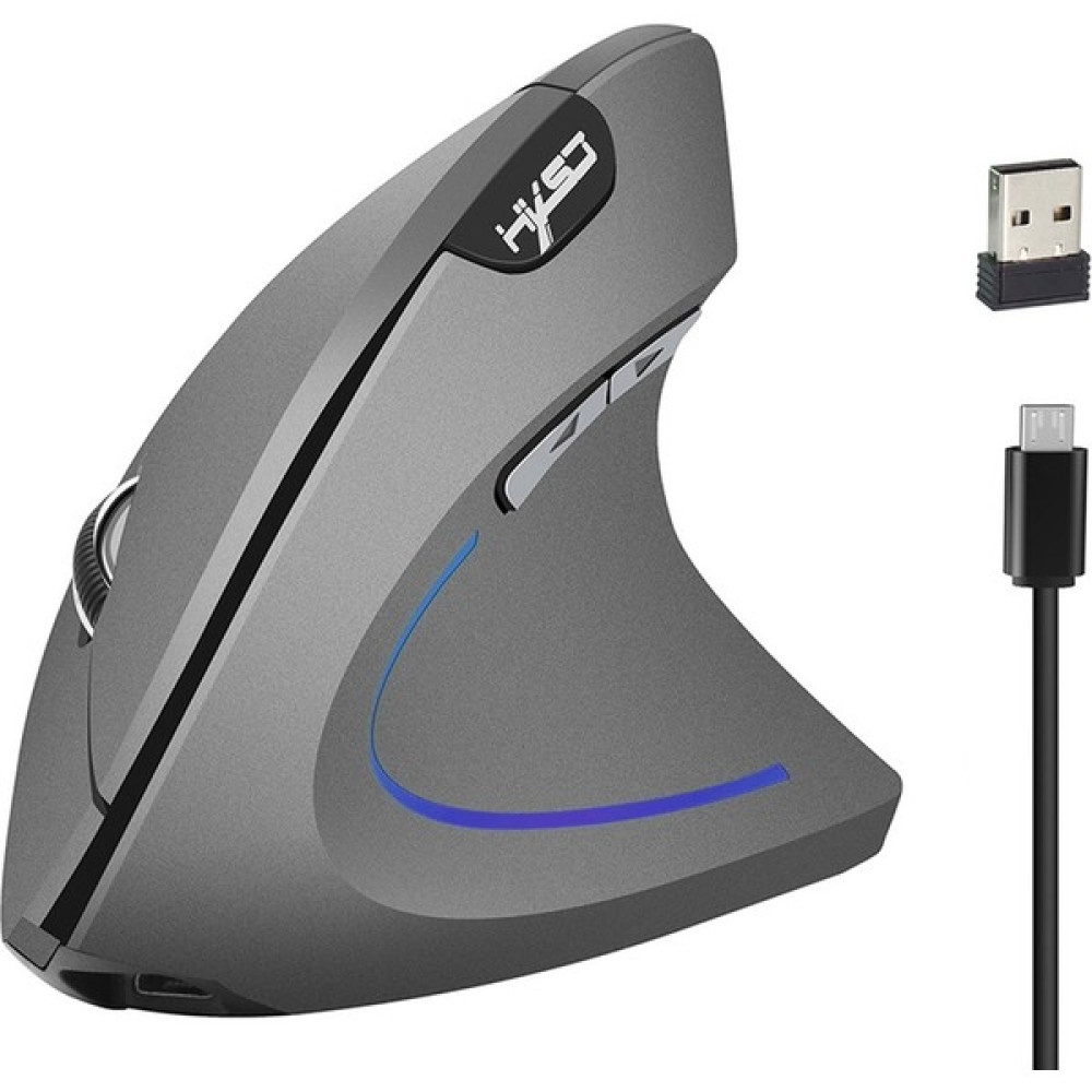 HXSJ T22 2.4ghz Kablosuz 2400 Dpı Optik Dikey Fare (Yurt Dışından) - Siyah Oto Boyaları Fiyatı