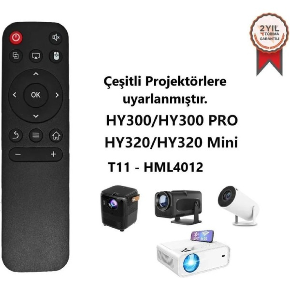 HY300-HY300 PRO-HY320 Mini HY320 T11,HML4012 Projeksiyon Kumandası - 15cm Projeksiyon Kumandası Fiyatı