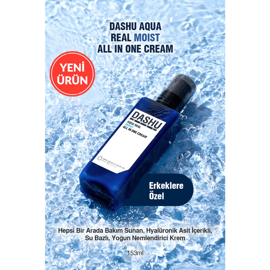 Hyalüronik Asitli Su Bazlı Yoğun Nemlendirici Krem Dashu Mens Aqua Real Moist All In One Cream SSD / Solid State Drive Fiyatı