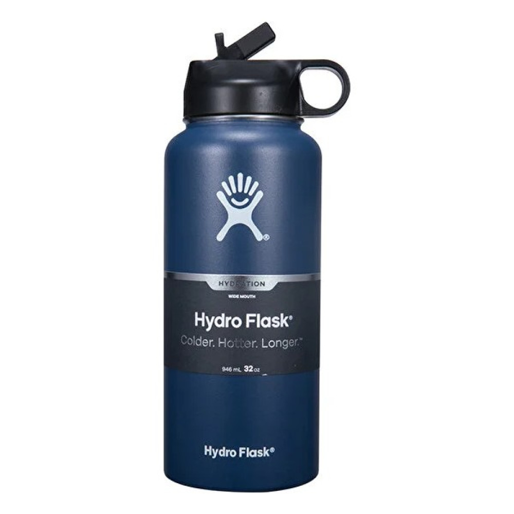 Hydro Flask Paslanmaz Çelik Açık Spor Yalıtımlı Su Şişesi Degrade Renk 946 ml (Yurt Dışından) - Lacivert - Matara Suluk Suluk Fiyatı