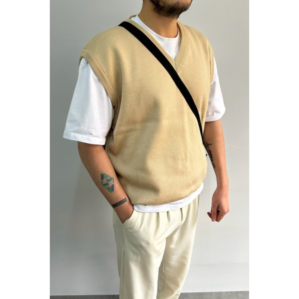 HYMAN Erkek V Yaka Oversize Süveter Erkek Kazak & Süveter & Triko Fiyatı