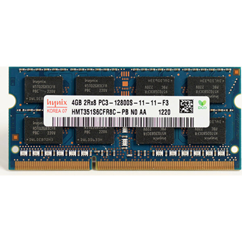Hynix  4gb 2rx8 PC3-12800S-11-11-F3 1600MHZ 1.5V Ddr3 Notebook Ram HMT351S6CFR8C-PB RAM Bellekler Fiyatı