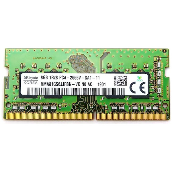 Hynix HMA81GS6JJR8N-VK PC4-21300 8 GB Ddr4 2666 Mhz CL19 Laptop Ram Bellek Dizüstü Bilgisayar Fiyatı