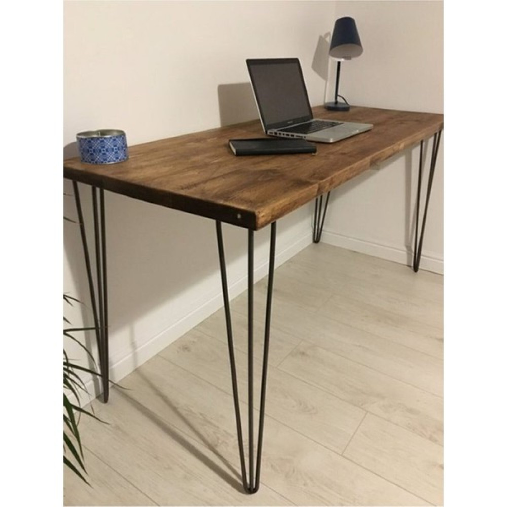 Hyper&Great Ahşap Masif Çalışma Masası Doğal Ahşap Masa - 120 x 50 x 74 cm - Ceviz Çalışma Masası Fiyatı