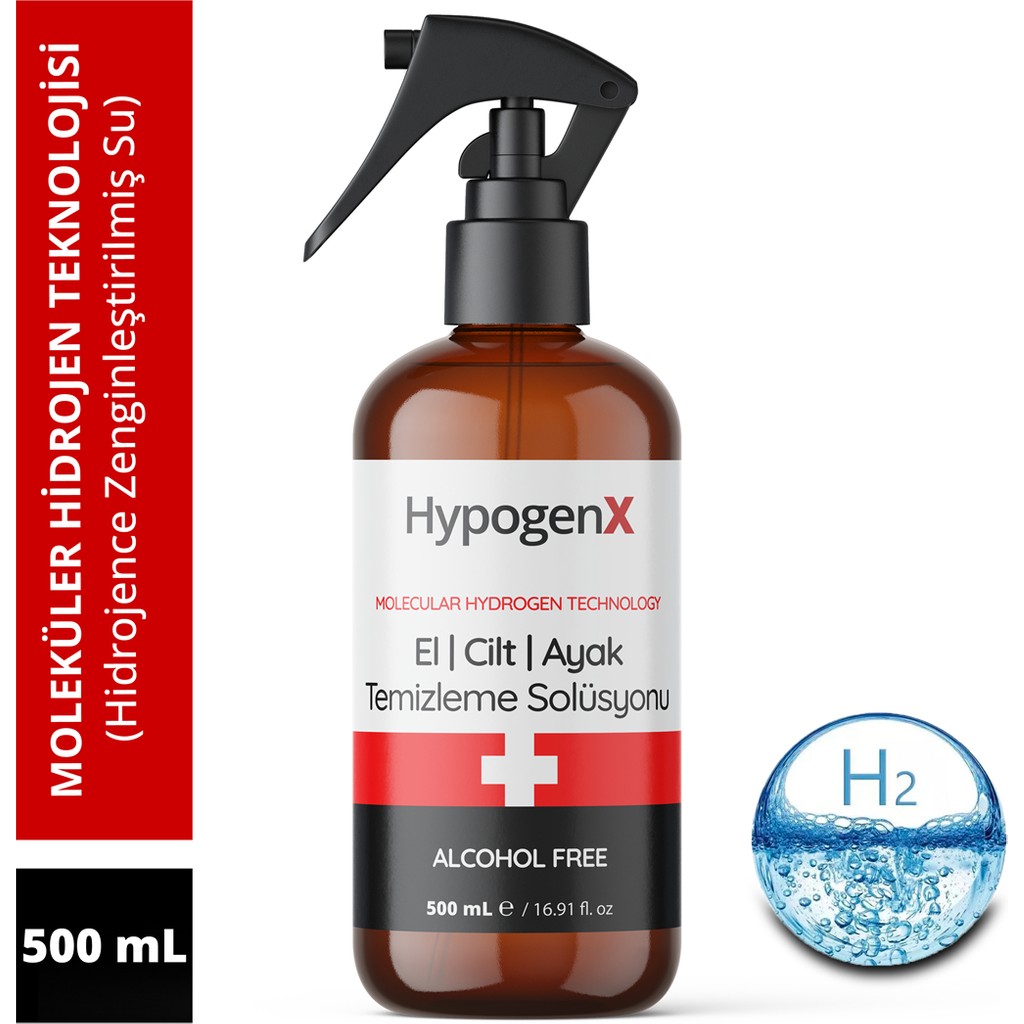 Hypogenx El | Cilt | Ayak Temizleme Solüsyonu - 500 ml (Hipokloröz Asit Bazlı,alkolsüz) Diğer Fiyatı