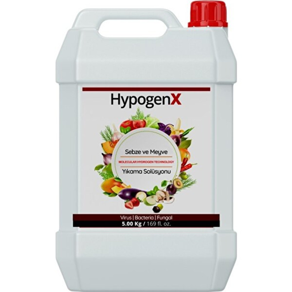 Hypogenx Sebze ve Meyve Yıkama Solüsyon - 5.00 Litre (Hipokloröz Asit Bazlı) Mutfak Gereçleri Fiyatı