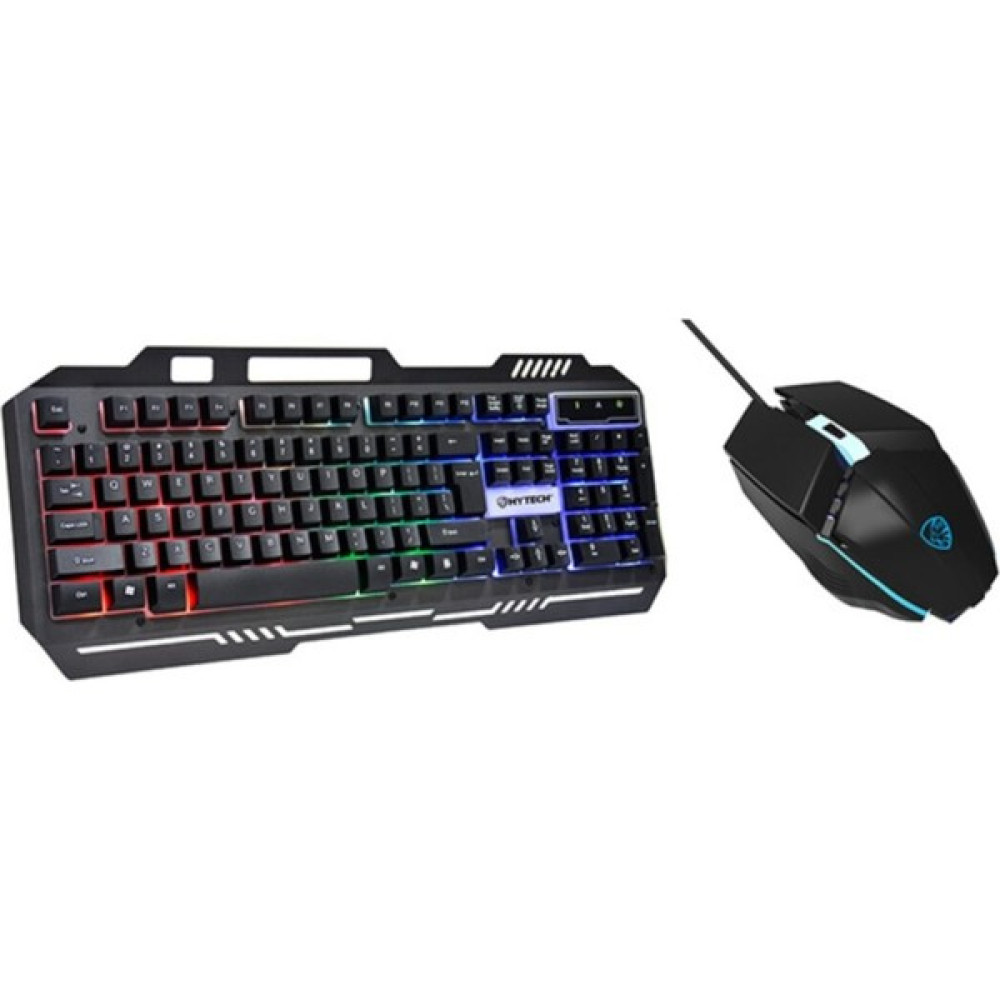 Hytech HKM-X86 Quın Siyah USB Gökkuşağı Zemin Aydınlatmalı Gaming Oyuncu Klavye + Mouse Set Klavye - Mouse Fiyatı