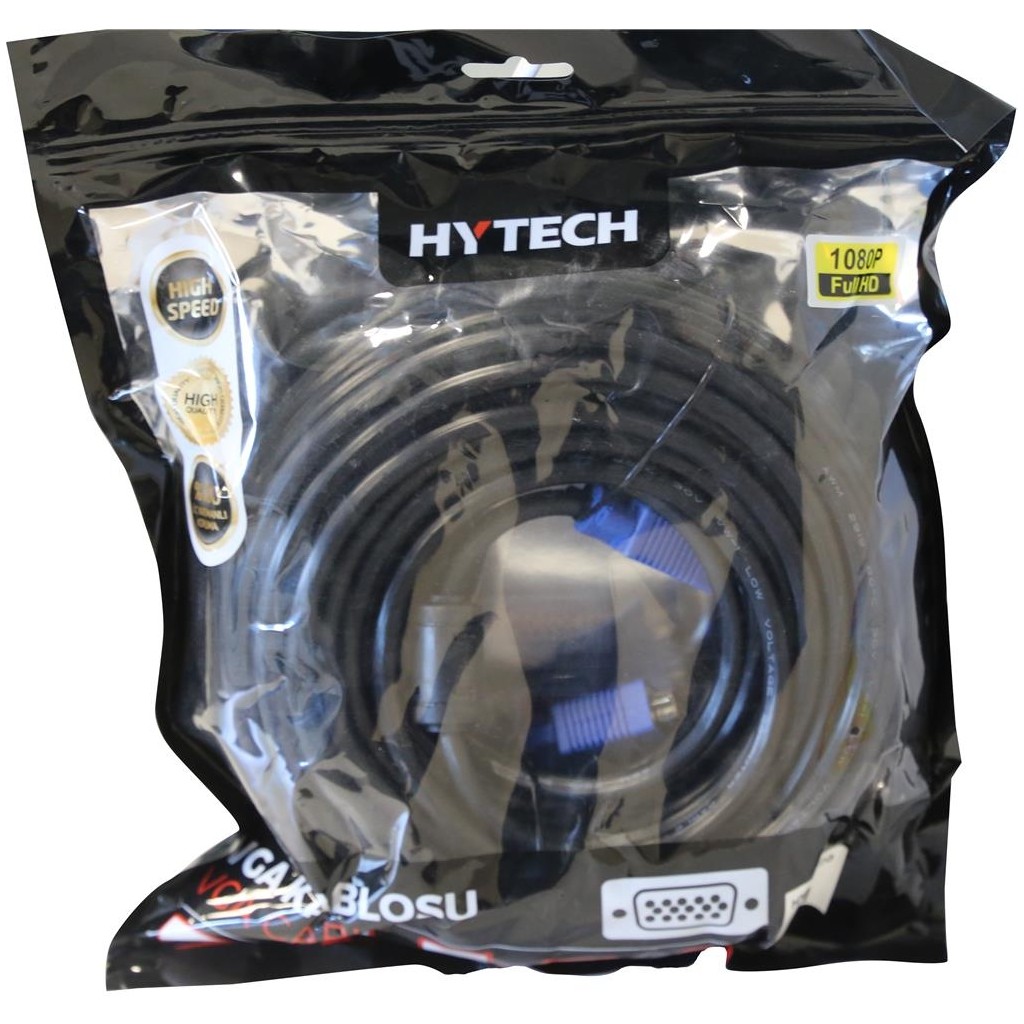 Hytech HT-VGA20 VGA M-M 20 Metre Görüntü Aktarma Bilgisayar Çevirici ve Adaptörü Fiyatı