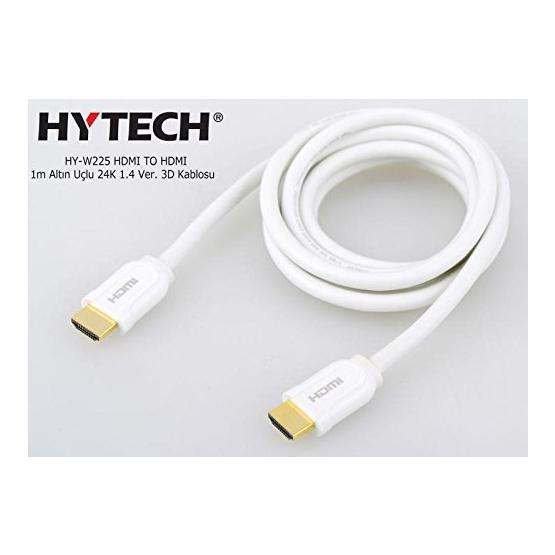 Hytech HY-W225 Siyah 1 m Altın Uçlu HDMI Kablo