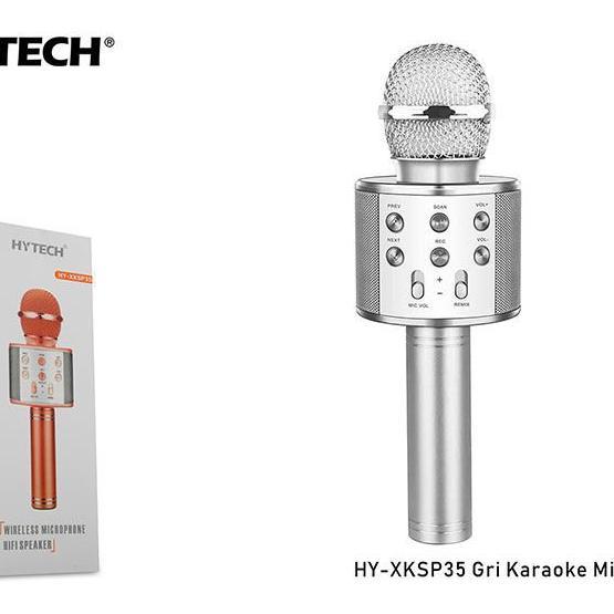 Hytech HY-XKSP35 Gri Karaoke Mikrofon Karaoke Mikrofonu Fiyatı