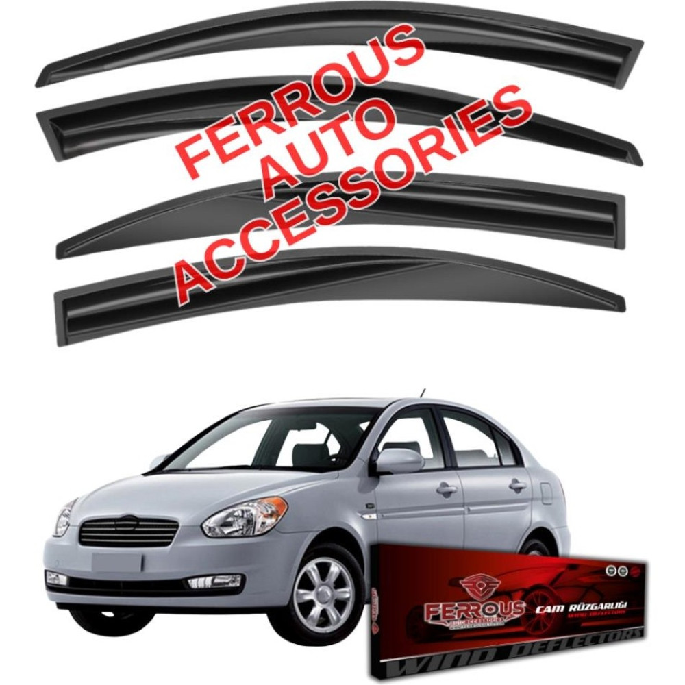 Hyundai Accent Era Ferrous Cam Rüzgarlığı 4lü Set 2006 2012 Oto Rüzgarlıkları Fiyatı