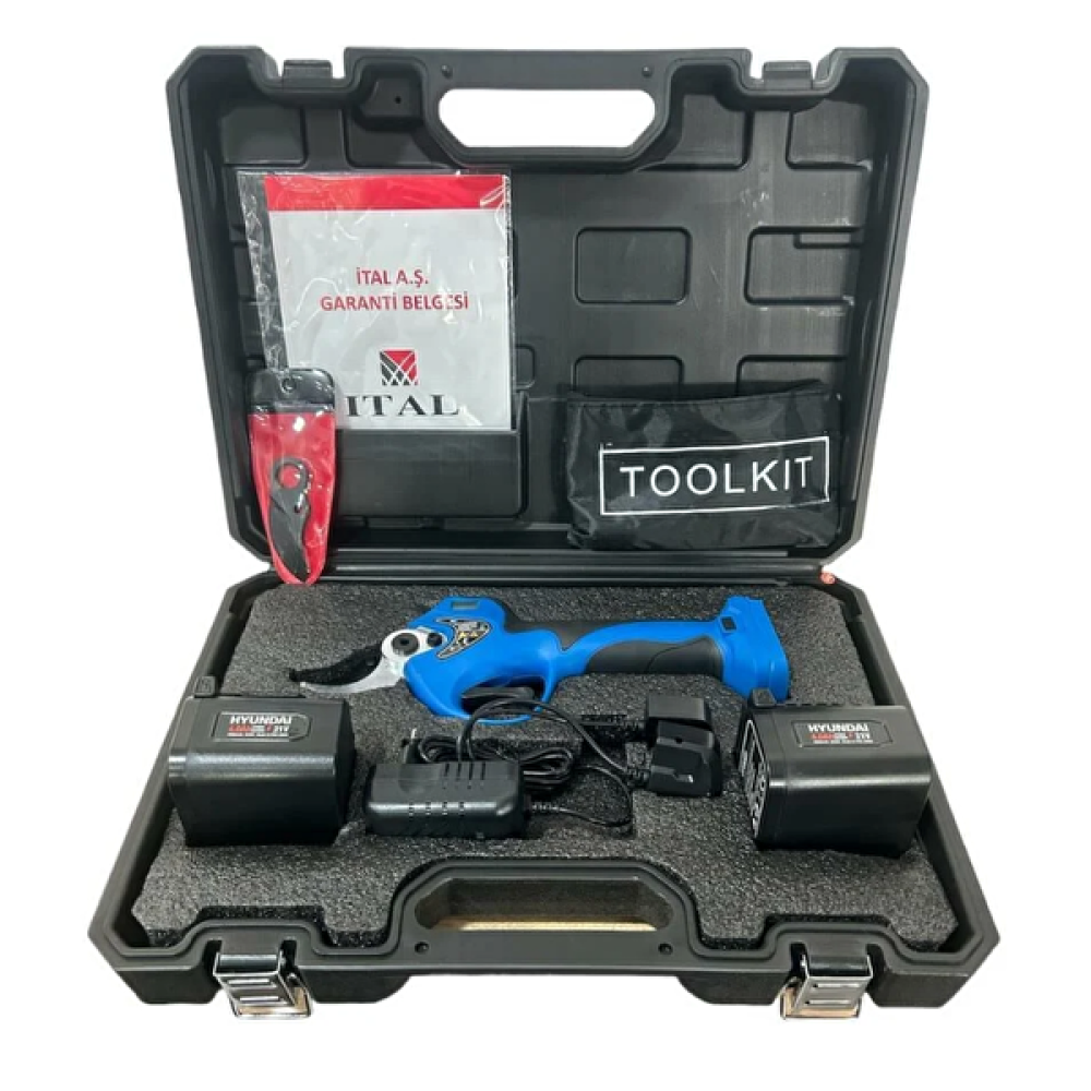 Hyundai LaserCut 40Xp 40 MM Dijital Ekran Çift Akülü Şarjlı Budama Makası Bahçıvanlık Aletleri Fiyatı
