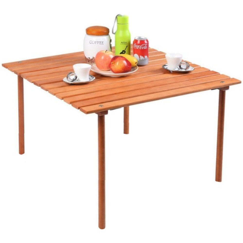 Hzm Collection Katlanır Masa Balkon Bahçe Rulo Kamp Masası Piknik Masası 60X60 cm Bahçe Masası Fiyatı