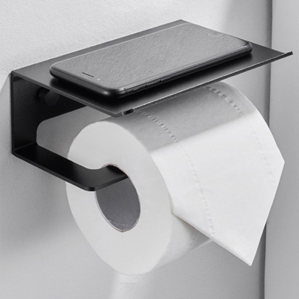 Hzm Collection Metal Banyo Wc Kağıt Rulo Peçetelik, Tuvalet Peçete Askılığı - Siyah Tuvalet Kağıtlığı Fiyatı