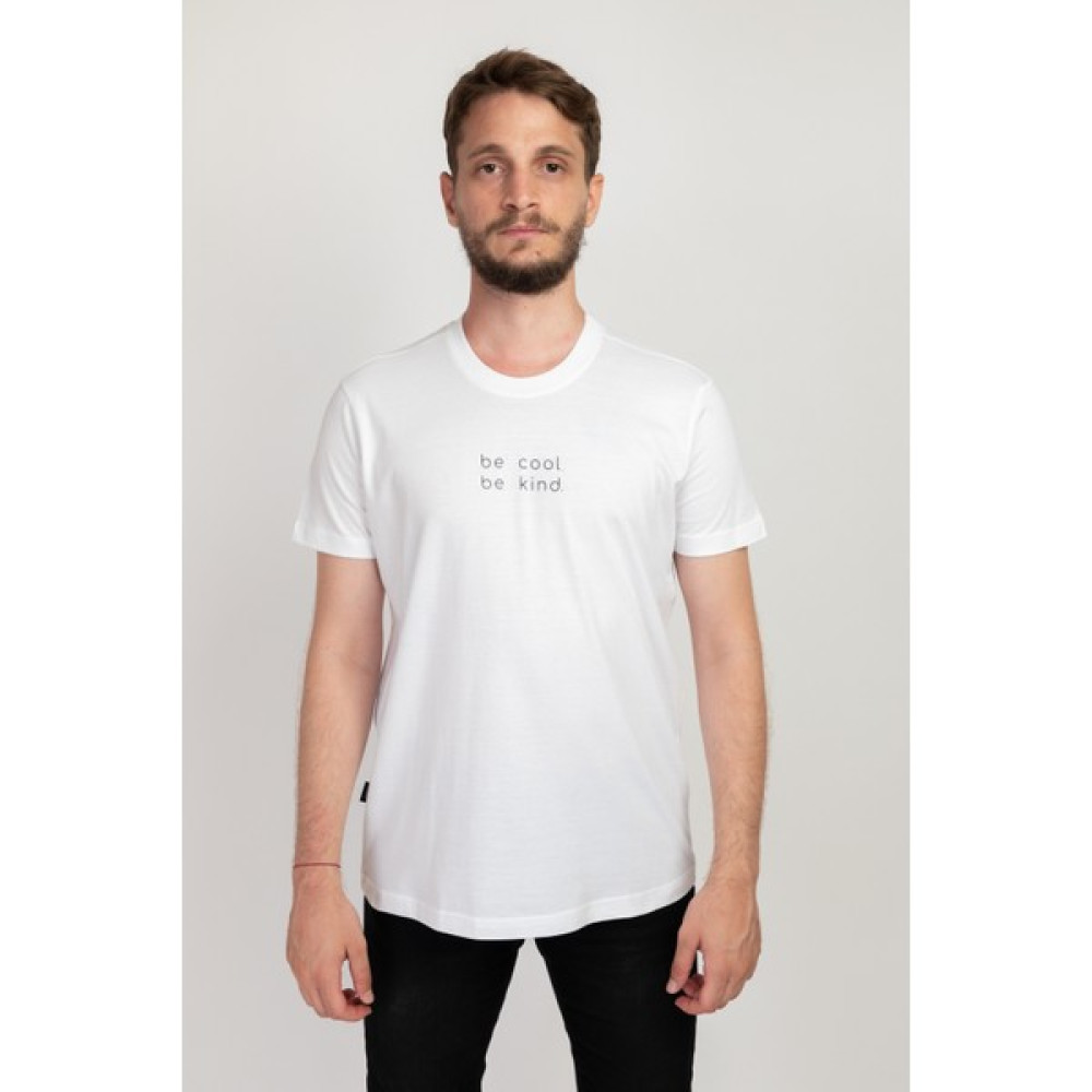 I And Basic Beyaz %100 Organik Pamuklu Basic Erkek Tişört / Be Cool Be Kind L Erkek T-shirt Fiyatı